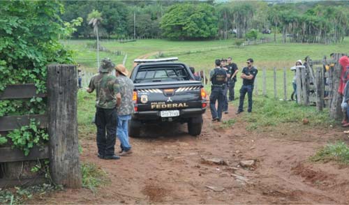 Ocupação dos indígenas em fazendas de Sidrolândia, MS
