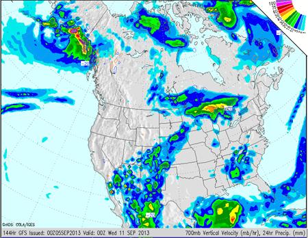 Mapa de Chuvas nos EUA 6