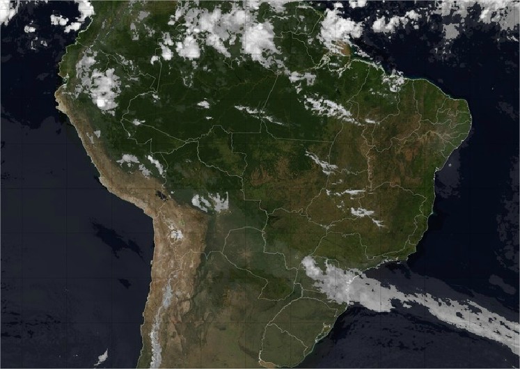 Chuvas as imagens de cinco satélites em tempo real Notícias Agrícolas