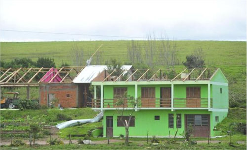 Cidade de Dilermando de Aguiar, foi afetada pelo temporal - 29/05/13 - Zerohora