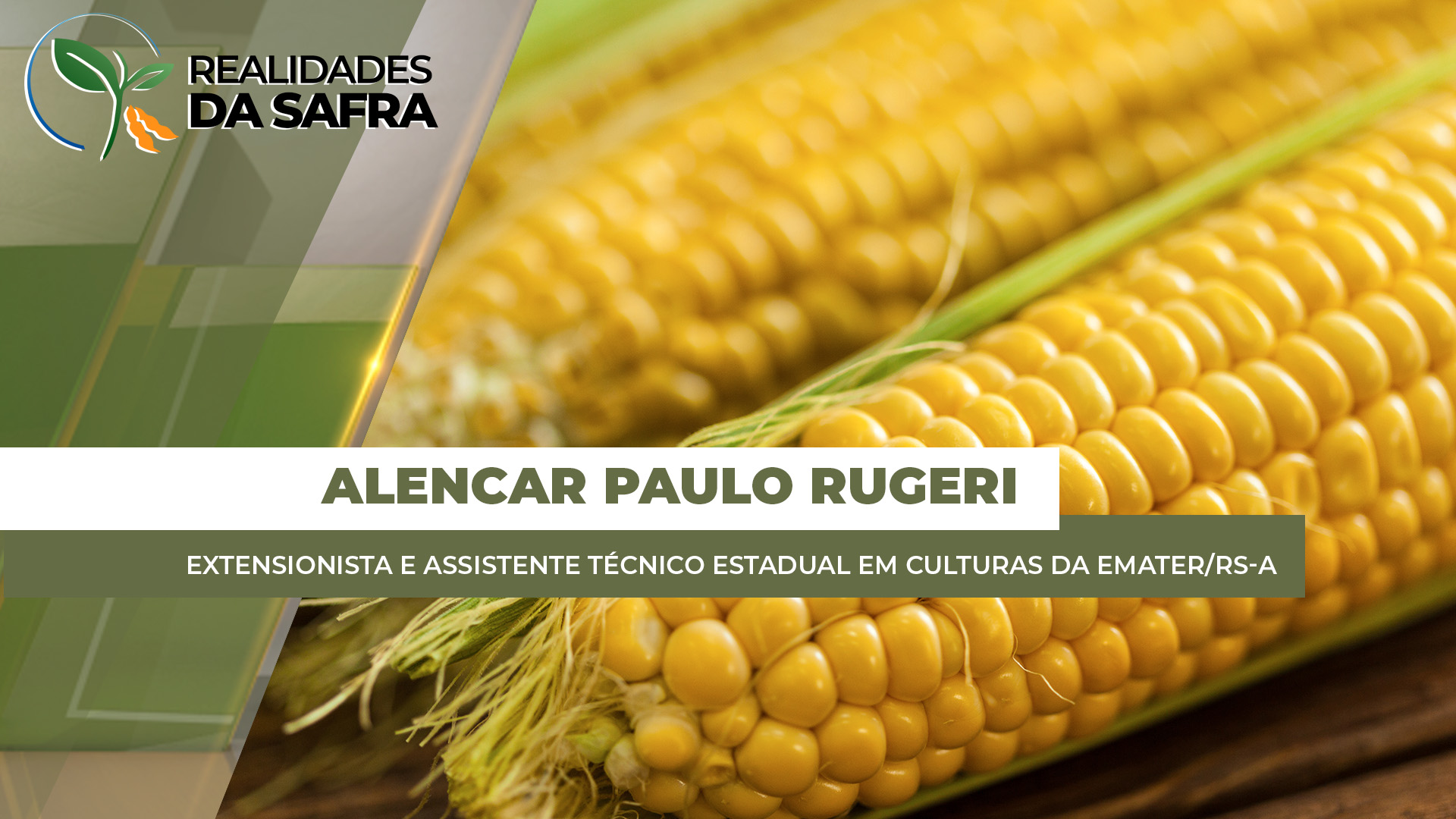 ENTREVISTA REALIDADES DA SAFRA COM - Alencar Paulo Rugeri - Extensionista e Assistente Técnico Estadual em Culturas da Emater/RS-A
