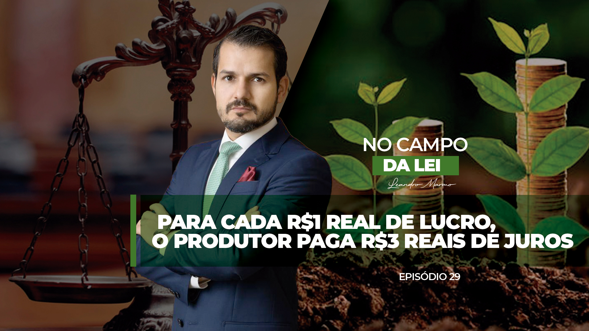 Para cada R$1 real de lucro, o produtor paga R$3 reais de juros