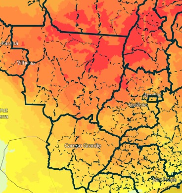 Chuva volta ao Centro-Oeste e quebra sequência de tempo seco na região