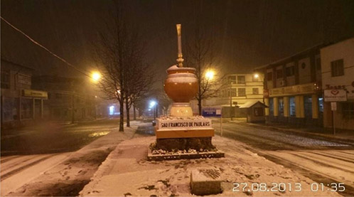 Neve no sul - 27/08 - São Francisco de Paula