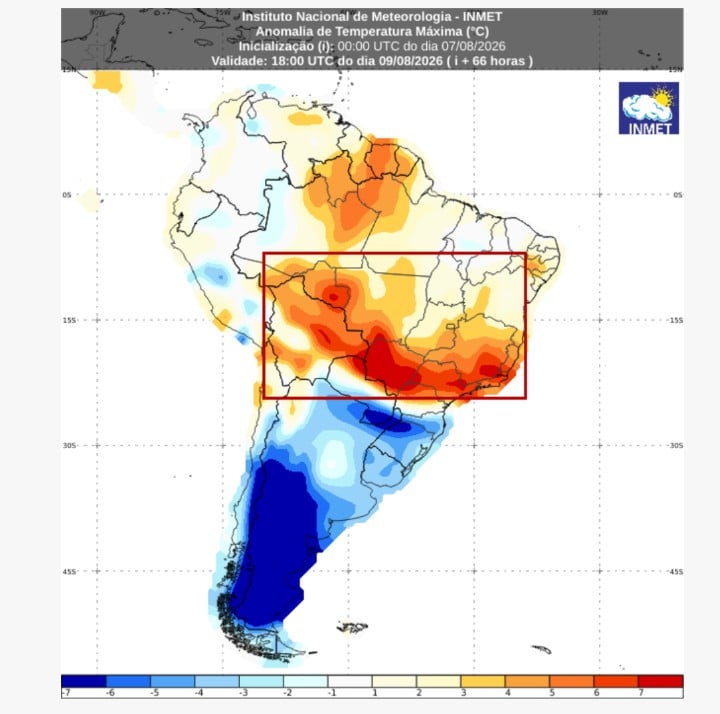 Sul entra em alerta para temporais e granizo; produtor do interior enfrenta calor de até 37°C