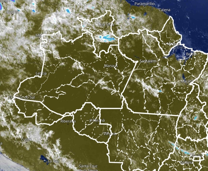Chuva avança sobre parte da Região Norte, mas Tocantins segue sob calor e seca
