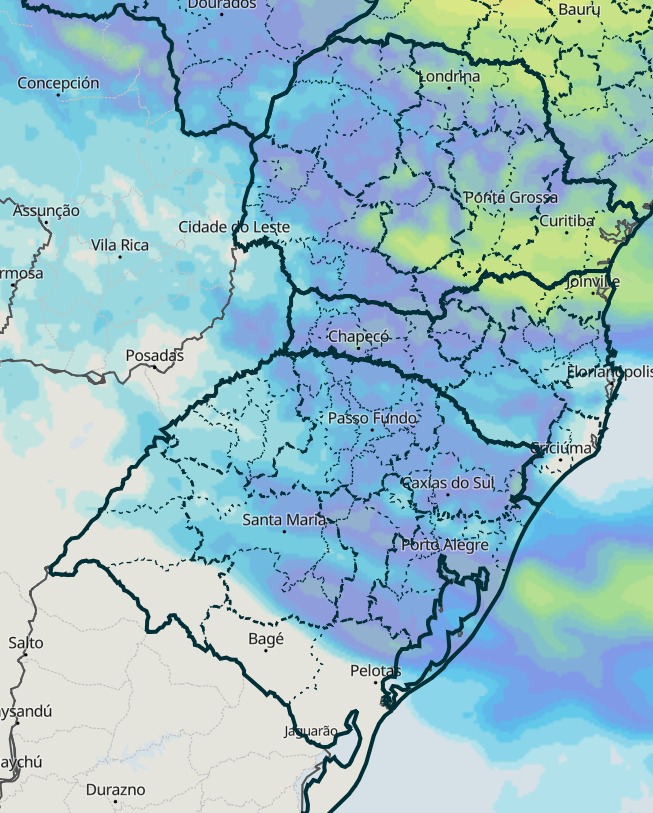 Novo ciclone no Sul leva chuva volumosa ao Paraná e preocupa produtores rurais