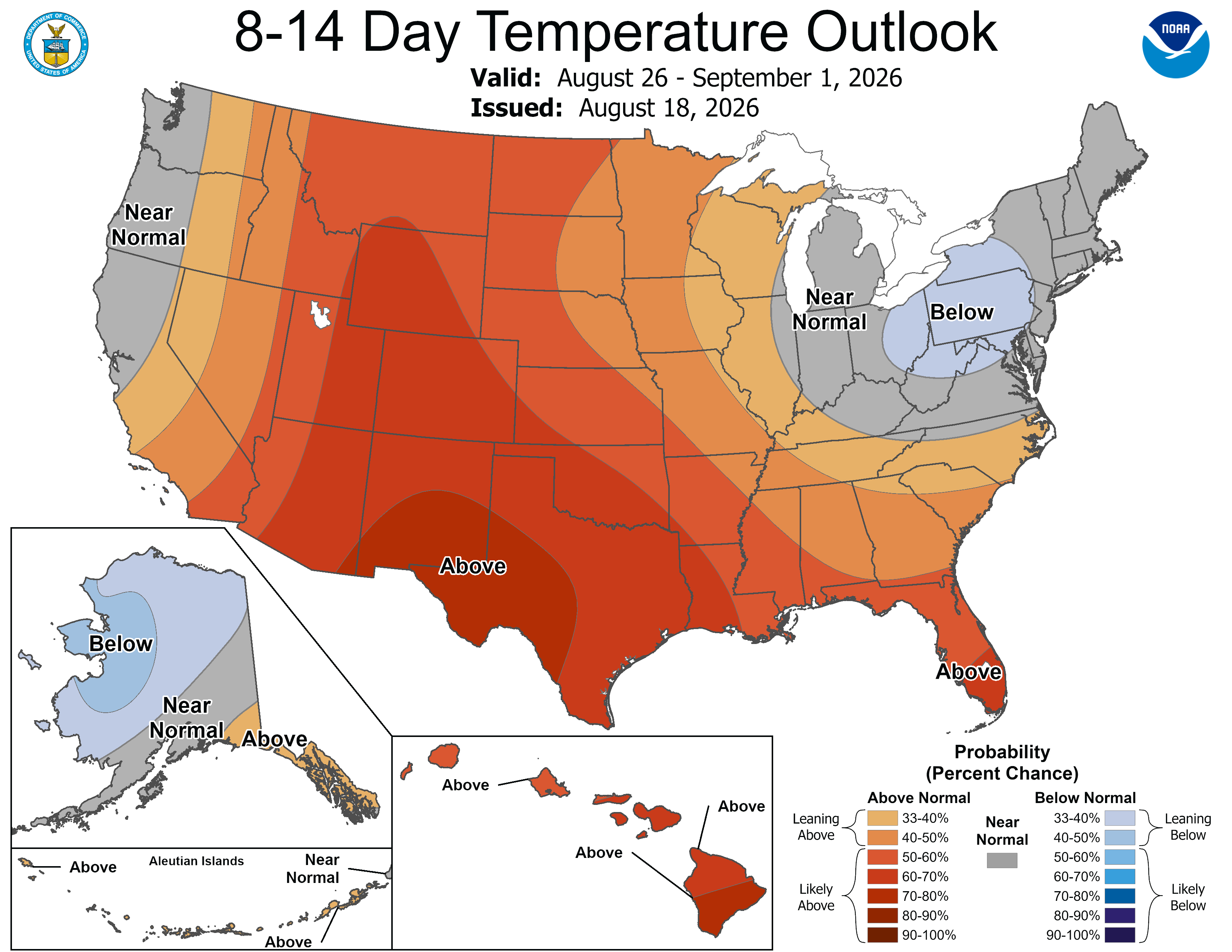 Temps 8-14 EUA - NOAA