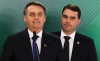 Jair Bolsonaro e Flávio Bolsonaro