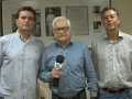 Mário Guilherme, João Batista Olivi e Léo Carlos Mundin