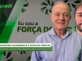 Gustavo Freitas, diretor de negócios, crédito e produtos da Sicredi e Manfred Dasenbrock, presidente central da Sicredi