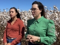 Alcione Guimarães Costa e Josiane Guimarães Costa, produtoras de algodão