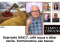 Soja bate US$17, café recua e dólar oscila. Termômetros vão baixar