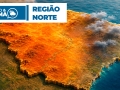 Previsão do temp para a região Norte - 03-07-2026