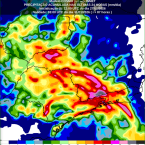 Previsão de chuva para a sexta-feira (30). Fonte: Inmet