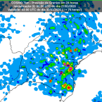 Previsão de queda de granizo para quinta-feira (29). Fonte: Inmet