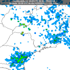 Previsão de queda de granizo para o sábado (31). Fonte: Inmet