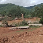 impactos das enchentes na propriedade familiar Granja Santo Antônio