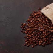 grãos de café