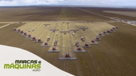 GTS do Brasil na Abertura da Colheita de Soja na Fazenda Ribeirão, do Grupo Risa