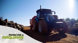 LS Tractor H145 em operação na lavoura