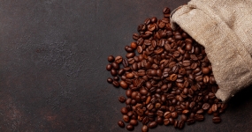 grãos de café