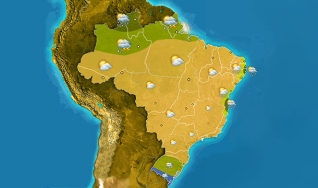 Meteorologia - Previsão do tempo para todo o Brasil