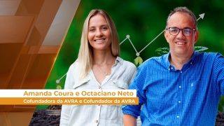 Octaciano Neto e  Amanda Coura - Cofundador da AVRA  e Cofundadora da AVRA