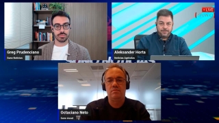 Octaciano Neto e  Greg Prudenciano - Dir. de Agronegócio do Grupo Suno e Jornalista Suno Notícias