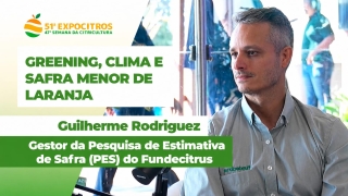 Guilherme Rodriguez Gestor da Pesquisa de Estimativa de Safra (PES) do Fundecitrus
