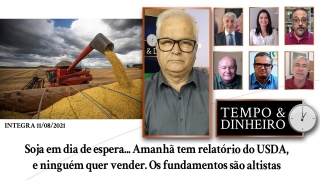 Soja em dia de espera.Amanhã tem relatório do USDA,e ninguém quer vender.Os fundamentos são altistas