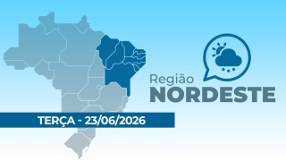 Previsão do tempo para o Nordeste
