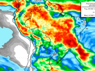 Precipitação 10 dias 30/11