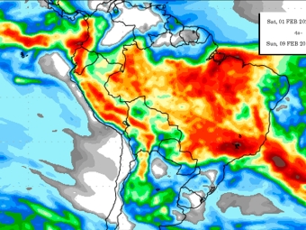 Precipitação 10 dias 24/01