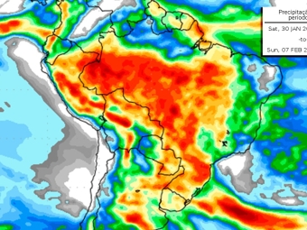 Precipitação 10 dias 22/01