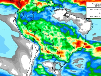 Precipitação 10 dias 02/10/2020