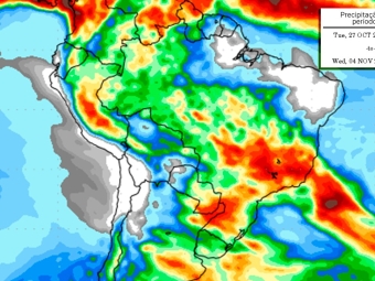 Precipitação 10 dias 19/10