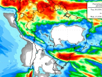 Precipitação 10 dias 01/06/2020