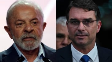 Lula e Flávio Bolsonaro