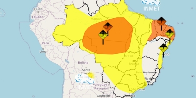 Chuvas começam a chegar ao RS nesta quinta (12) e INMET alerta para tempestades severas