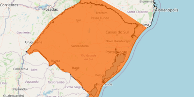 Rio Grande do Sul e Santa Catarina têm aviso de perigo de tempestade