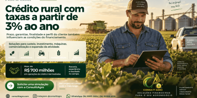 Crédito rural com taxas a partir de 3% ao ano: veja o que pesa na estrutura da operação