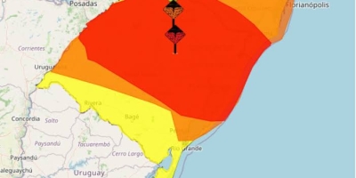 Inmet renova alerta vermelho para tempestades no Rio Grande do Sul; temporais seguem até quarta-feira