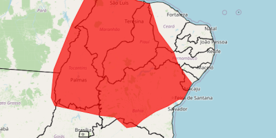 Matopiba segue com alerta vermelho para acumulado de chuva nesta 4ª feira (04)