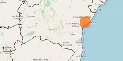 Inmet emite alerta laranja para acumulado de chuva na Bahia