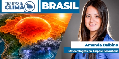 Calor ganha força no Centro-Oeste e Sudeste, enquanto chuva se concentra no Sul