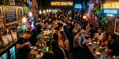 Café virou rolê: música, conversa e até date de fim da tarde