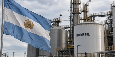 Argentina avança com B10 e pode criar demanda adicional de 285 mil t de óleo de soja