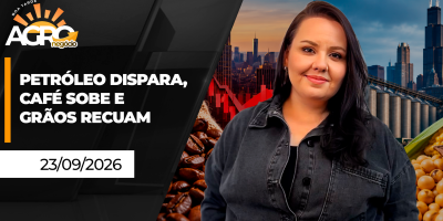 Boa tarde Agro -  Petróleo dispara, café sobe e grãos recuam