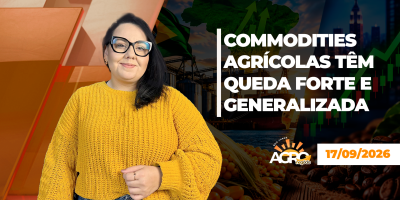 BOA TARDE AGRONEGÓCIO - Commodities agrícolas têm queda forte e generalizada